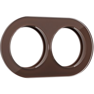 Рамка на 2 поста (Коричневый) Werkel WL21-frame-02