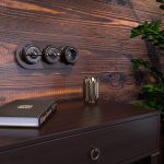 Рамка на 3 поста (Коричневый) WL21-frame-03 Werkel