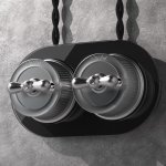 Рамка на 2 поста (Черный) WL21-frame-02 Werkel