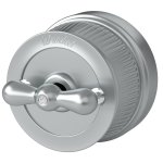 Переключатель одноклавишный (Матовый хром) ретро WL19-01-03 Werkel