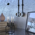 Розетка с заземлением (Матовый хром) ретро WL19-10-01 Werkel