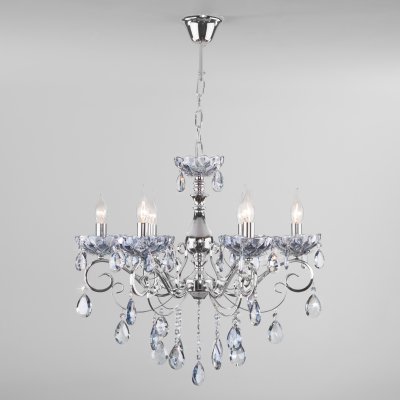 

Люстра Eurosvet 10109/6 Escada хром, 10109/6 хром/лазурный хрусталь
