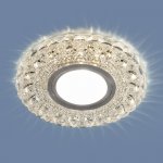 Встраиваемый точечный светильник с LED подсветкой 2236 MR16 CL прозрачный Elektrostandard