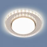 Встраиваемый точечный светильник с LED подсветкой 3033 GX53 CL/SL прозрачный/серебро Elektrostandard