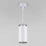 Подвесной светодиодный светильник DLS021 9+4W 4200К белый матовый/серебро Elektrostandard