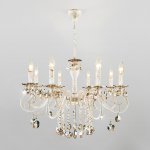 Подвесная люстра Eurosvet 10104/8 Ravenna белый с золотом