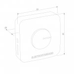 Звонок беспроводной 52M IP44 DBQ23M WL черный Elektrostandard
