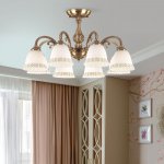Потолочный светильник Eurosvet 60107/8 античная бронза Campina