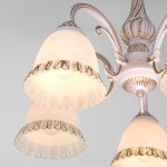 Люстра Eurosvet 60107/5 белый с золотом Campina