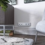 Рамка на 5 постов (матовый хром) WL07-Frame-05 Werkel