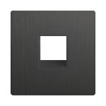 Накладка для телефонной розетки RJ11 (графит рифленый) WL04-RJ-11-CP Werkel
