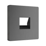 Накладка для телефонной розетки RJ11 (графит рифленый) WL04-RJ-11-CP Werkel