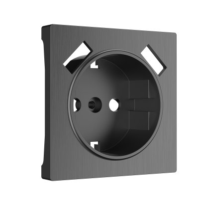 Накладка для розетки USB (графит рифленый) WL04-USB-CP Werkel Накладка для розетки USB (графит рифленый) WL04-USB-CP Werkel