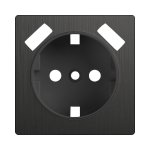 Накладка для розетки USB (графит рифленый) WL04-USB-CP Werkel