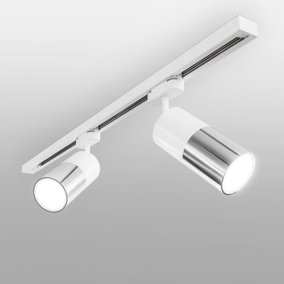 Трековый светодиодный светильник для однофазного шинопровода Avantag Белый матовый/хром 6W 4200K LTB27 Elektrostandard Трековый светодиодный светильник для однофазного шинопровода Avantag Белый матовый/хром 6W 4200K LTB27 Elektrostandard