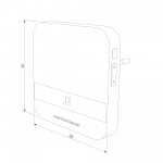Звонок беспроводной 52M IP44 DBQ24M WL черный Elektrostandard