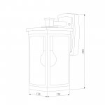 Lame D кофе Настенный уличный светильник IP33 GL 1006D Elektrostandard