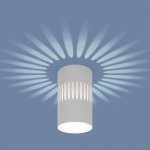 Накладной светодиодный светильник с подсветкой белый DLS026 Elektrostandard