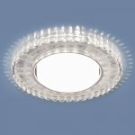 Встраиваемый точечный светильник с LED подсветкой 3035 GX53 Elektrostandard