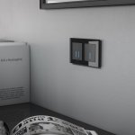 Сенсорный выключатель одноклавишный с подсветкой (черный) Werkel W4510108