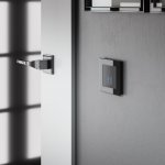 Сенсорный выключатель двухклавишный с подсветкой (черный) Werkel W4520108