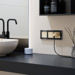 Сенсорный выключатель двухклавишный с подсветкой (шампань) Werkel W4520111