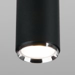 Трековый светильник для однофазного шинопровода Svit GU10 черный/хром MRL 1013 Elektrostandard