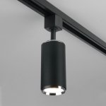 Трековый светильник для однофазного шинопровода Svit GU10 черный/хром MRL 1013 Elektrostandard
