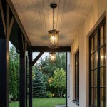Spica H черное золото Подвесной уличный светильник IP33 GL 1026H Elektrostandard