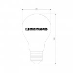 Филаментная светодиодная лампа А60 8W 3300K E27 (тонированная) BLE2705 Elektrostandard
