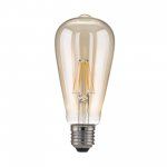 Филаментная светодиодная лампа ST64 6W 3300K E27 (тонированная) BLE2707 Elektrostandard
