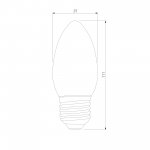Светодиодная лампа "Свеча" C37 8W 4200K E27 BLE2716 Elektrostandard