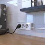 Удлинитель Gallant 3-х местный 3 м белый/хром W6523601 Werkel