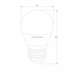 Светодиодная лампа G45 7W 4200K E27 BLE2731 Elektrostandard