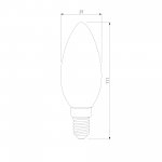 Светодиодная лампа "Свеча" C37 8W 4200K E14 BLE1403 Elektrostandard