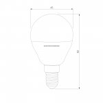 Светодиодная лампа G45 7W 6500K E14 BLE 1407 Elektrostandard