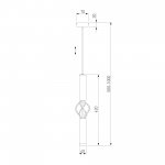 Подвесной светильник Eurosvet 50191/1 LED черный/золото Lance