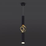 Подвесной светильник Eurosvet 50191/1 LED черный/золото Lance