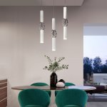 Подвесной светильник Eurosvet 50191/1 LED белый/хром Lance