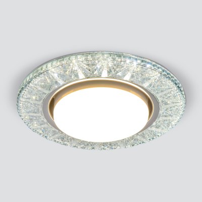 

Встраиваемый точечный светильник с LED подсветкой 3022 GX53 Elektrostandard, 3022 GX53 CL прозрачный для Леруа