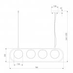 Люстра Eurosvet 50089/4 хром Ringo