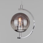 Подвесной светильник со стеклянным плафоном Eurosvet 50072/1 хром Story