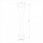 Ландшафтный светильник IP54 серый 1417 TECHNO Elektrostandard