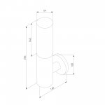 Настенный уличный светильник IP54 чёрный 1418 TECHNO Elektrostandard