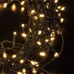 Гирлянда занавес на ель теплый белый 0,45*1,5м IP20 200-003 Eurosvet