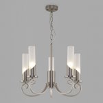Классическая подвесная люстра Eurosvet 60117/5 никель Banci