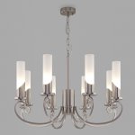 Классическая подвесная люстра Eurosvet 60117/8 никель Banci