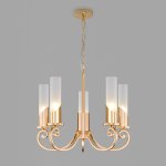 Классическая подвесная люстра Eurosvet 60117/5 золото Banci