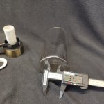 Плафон стекло внешнее янтарное 80*145мм E14 (31мм посадка) Евро 70115 / 50115 Amado