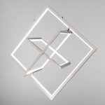 Подвесной светодиодный светильник Eurosvet 90224/3 матовое серебро Maya